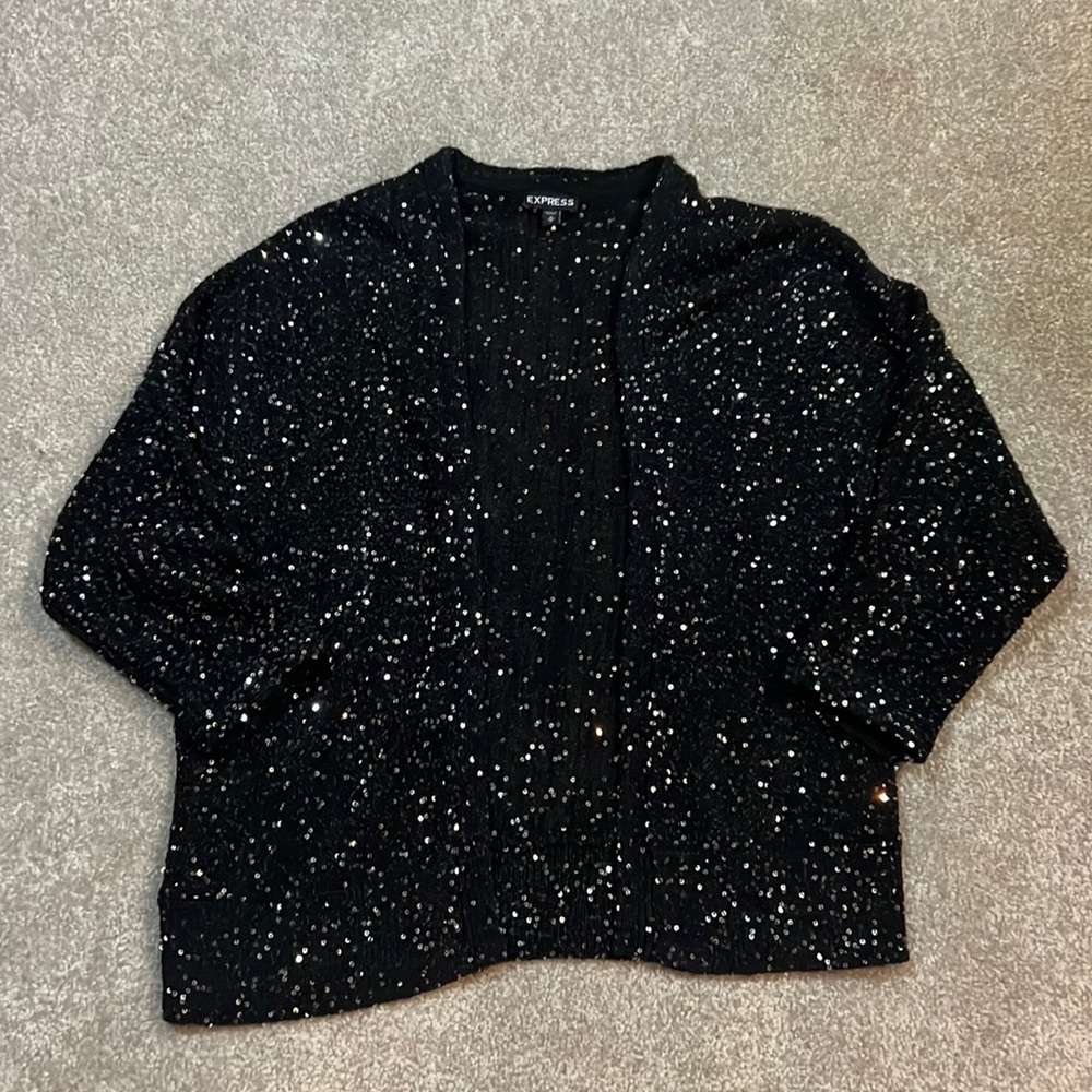 Express Sequin Cardigan